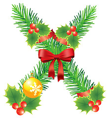 Image showing Ñhristmas Letter X