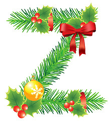 Image showing Ñhristmas Letter Z