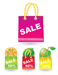 Image showing Sale shopping bags