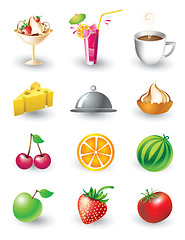 Image showing Set of food objects