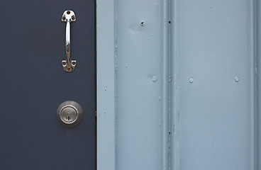Image showing Blue door
