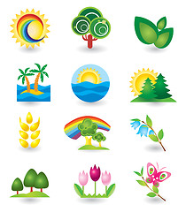 Image showing Set of nature design elements