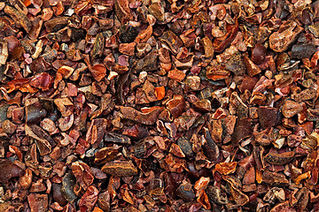 Image showing Cocoa nibs texture