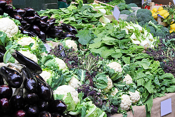 Image showing Green vegetables