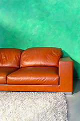 Image showing Leather sofa