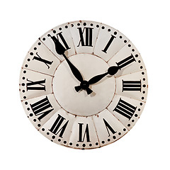 Image showing White retro clock