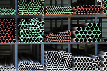 Image showing Iron pipes