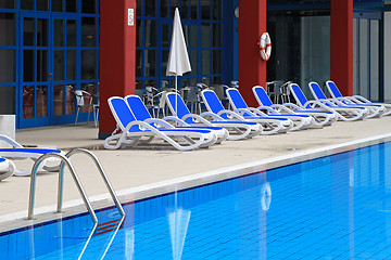 Image showing Sun deck pool