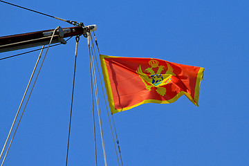 Image showing Montenegro flag