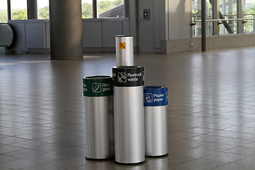 Image showing Trash cans