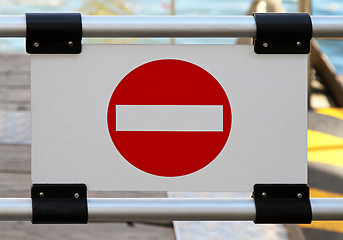 Image showing No entry