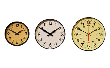 Image showing Three clocks