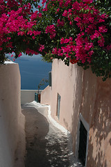 Image showing street scene greek islands