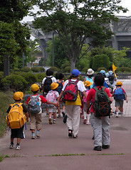 Image showing Schoolchildren group