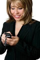 Image showing Businesswoman making a call