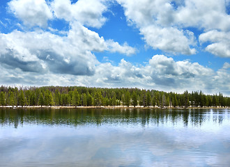 Image showing lake with forest