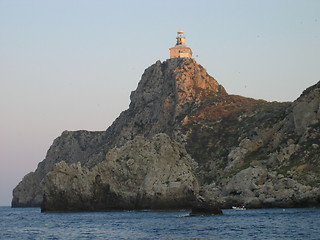 Image showing Lighthouse at sunrise