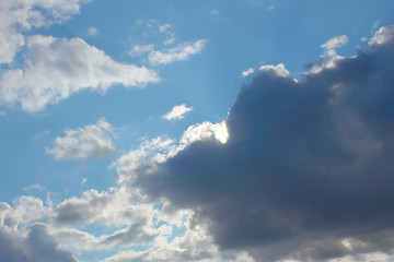 Image showing Beautiful autumn cloudscape