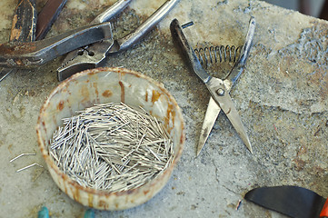 Image showing Tools for footwear