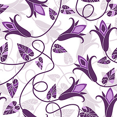 Image showing Repeating floral pattern