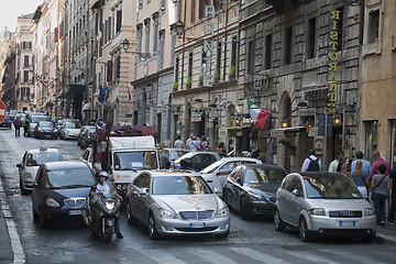 Image showing Red light traffic