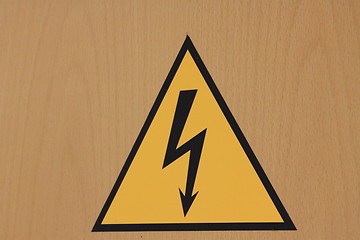 Image showing High Voltage Sign