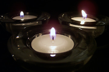 Image showing lit candles