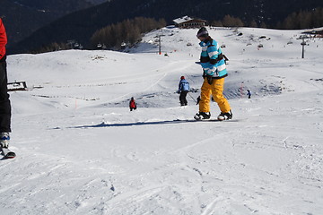 Image showing Learn to snowboard