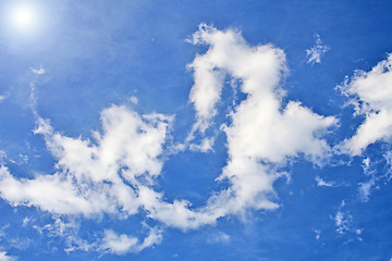 Image showing White clouds