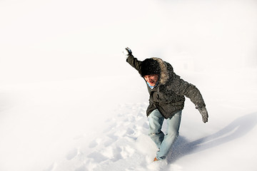 Image showing Snowball fight