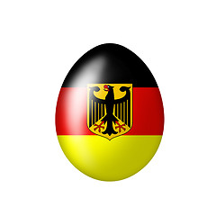 Image showing Egg with a German eagle 