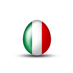 Image showing Easter with an Italian flag