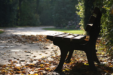 Image showing Park bench