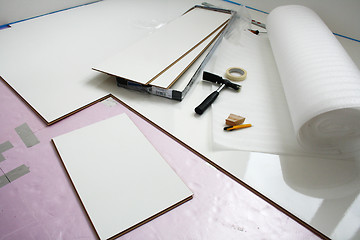 Image showing White laminate