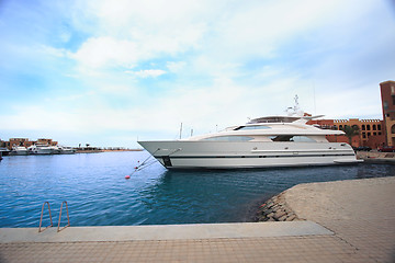 Image showing Luxury yachts at El Gouna