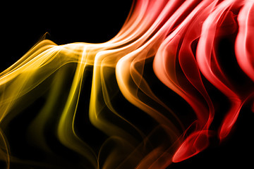 Image showing Abstract smoke on black background