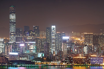 Image showing Hong Kong at night 