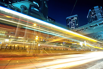 Image showing Traffic speed at night