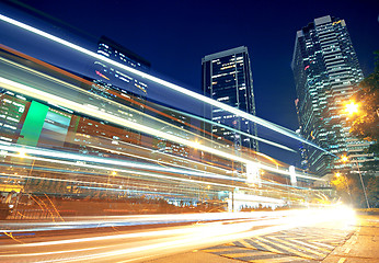 Image showing Traffic speed at night