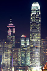 Image showing Hong Kong at night 