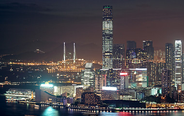 Image showing Hong Kong at night 