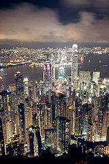 Image showing Hong Kong at night 