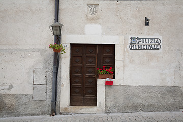 Image showing Closed police station