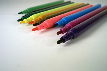 Image showing bunch of color pens