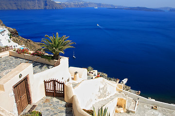 Image showing view of Fira town - Santorini 