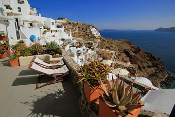 Image showing view of Fira town - Santorini 