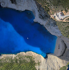 Image showing Aerial view on Zakynthos island