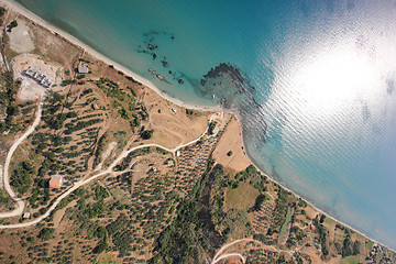 Image showing Aerial view on the island of Zakynthos 