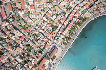 Image showing Aerial view on the island of Zakynthos 