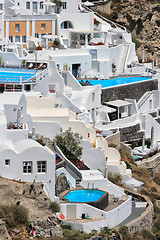 Image showing view of Fira town - Santorini 